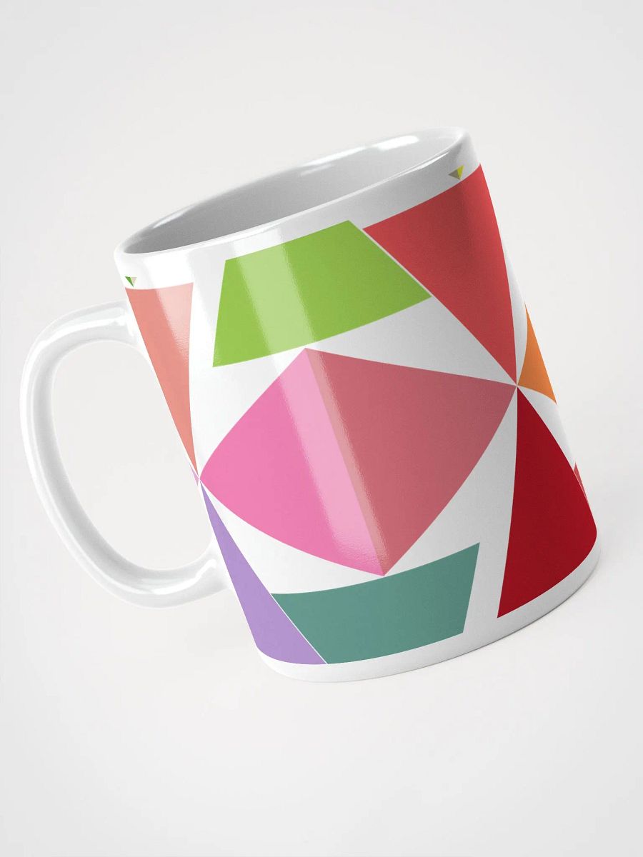 Abstract Pineapple Geometric Design White Mug product image (9)