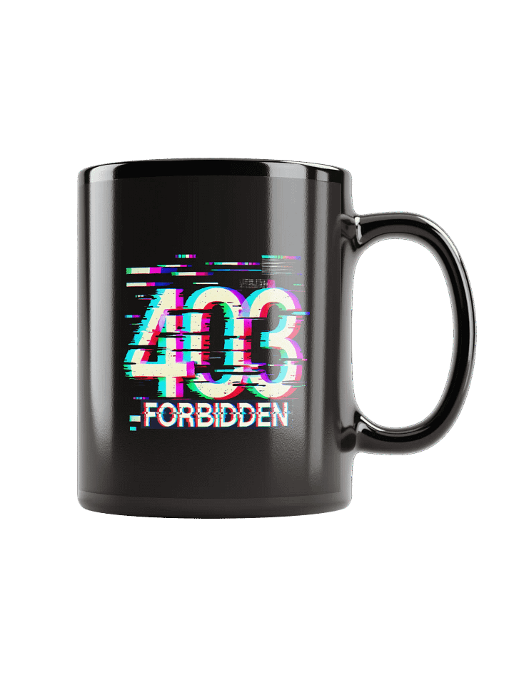 403 Error Code Forbidden Black Mug product image (1)