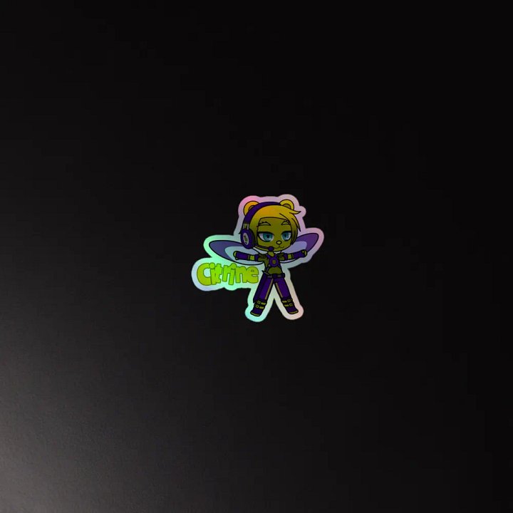 Citrine - Shadow Bears - rainbow sticker product image (2)