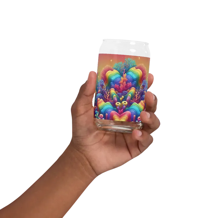 Beautiful & Vivid Rainbow Coral Ocean Themed Glass product image (2)