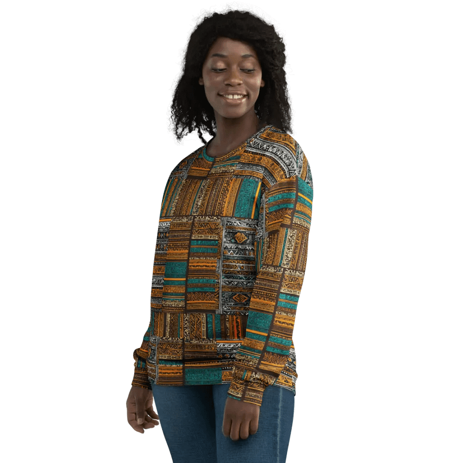 Tribal Ambassador Pattern | Recycled Unisex Sweatshirt product image (11)