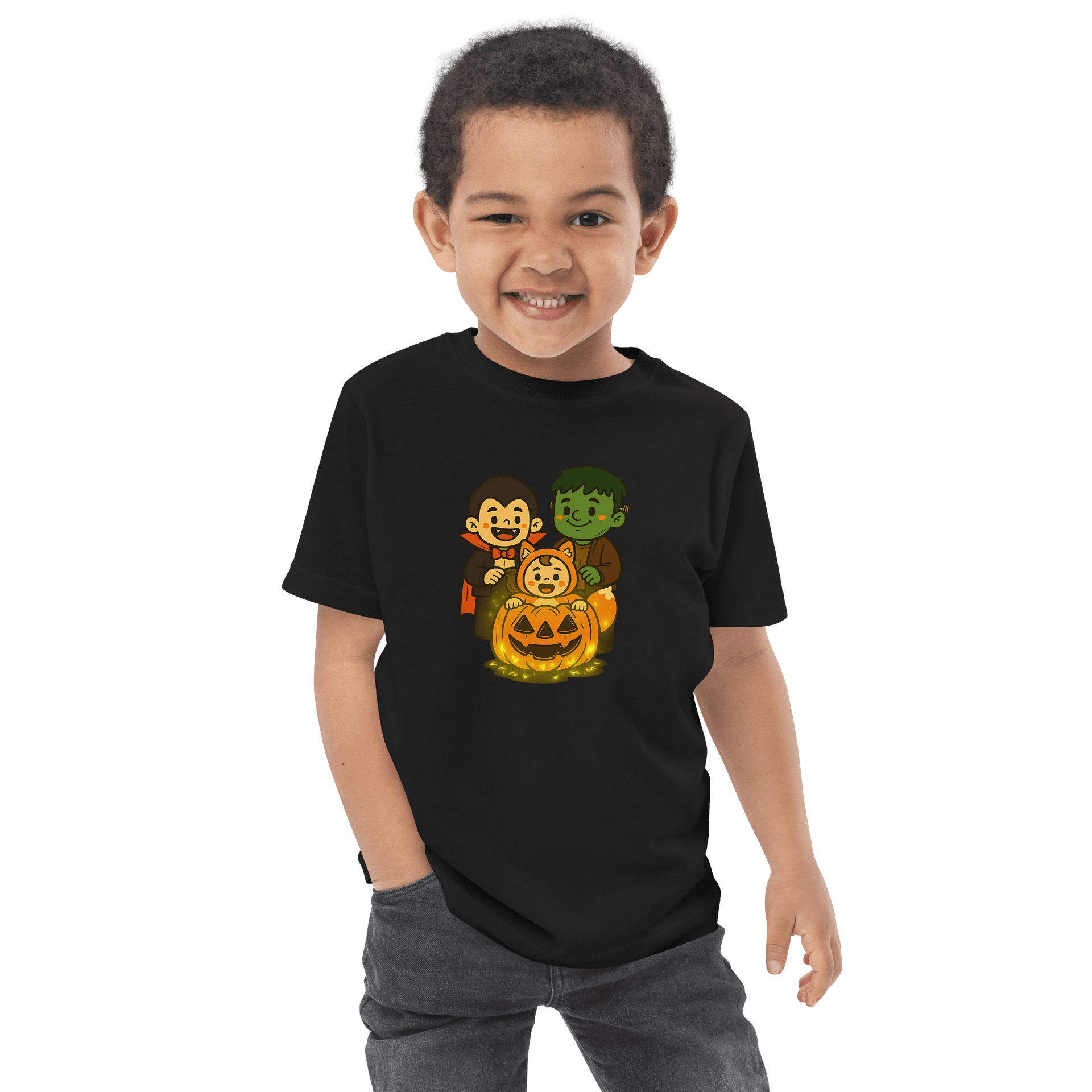Spooktacular Toddler Halloween Jersey Tee product image (9)