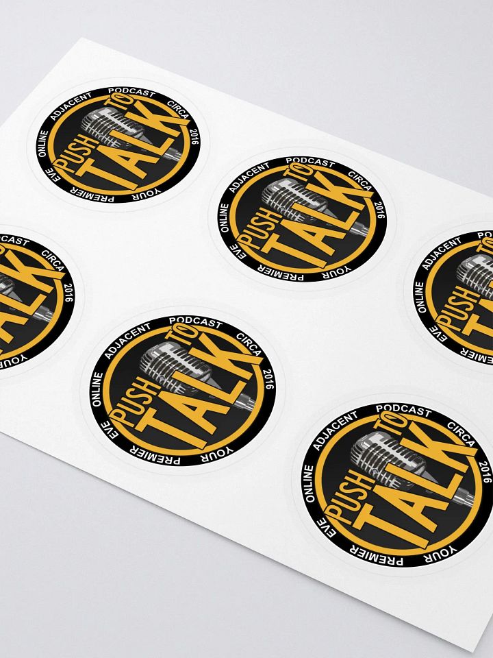Push To Talk 2.55" Sticker Sheet product image (2)