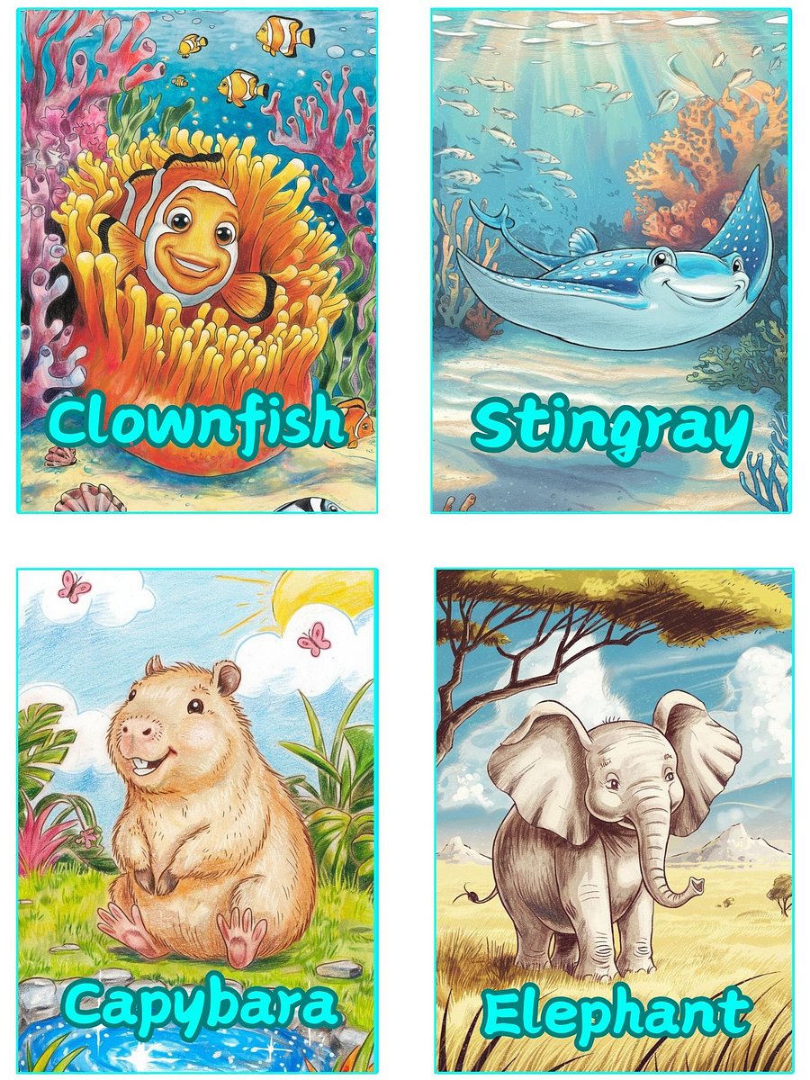 Printable Flashcards: Animals product image (4)
