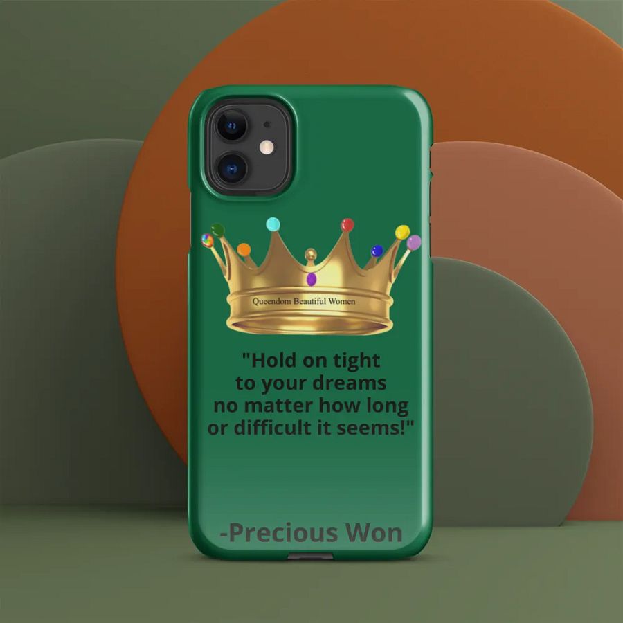 Queendom Beautiful Women iPhone® Snap Case (Green/Emerald) product image (5)