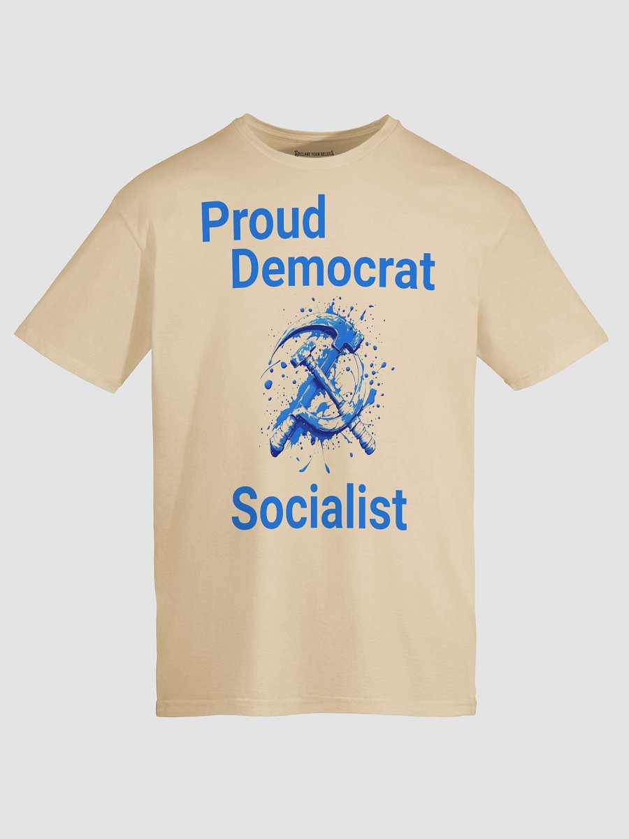 Proud Democrat Socialist Bold Identity Tee (A) product image (58)
