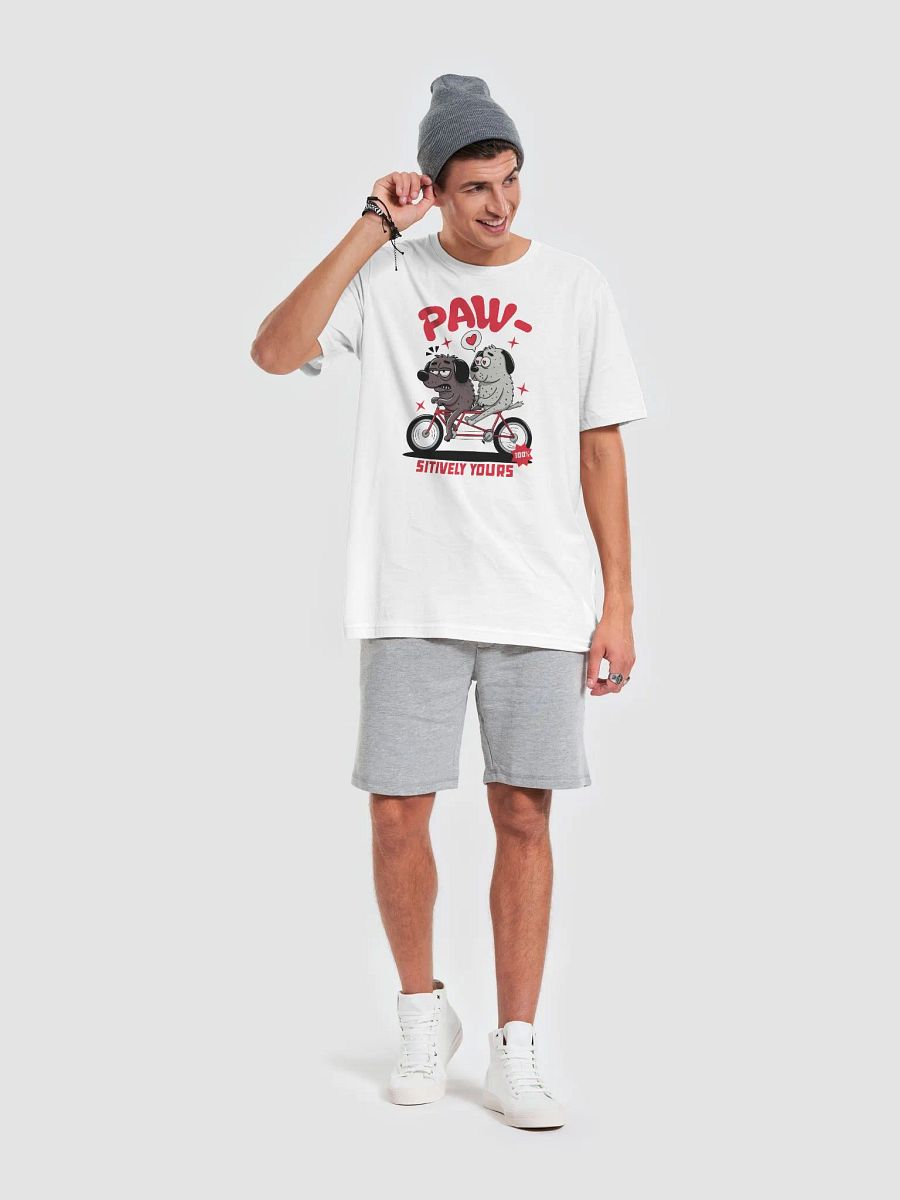 Paw-sitively Yours graphic t-shirt front print product image (6)