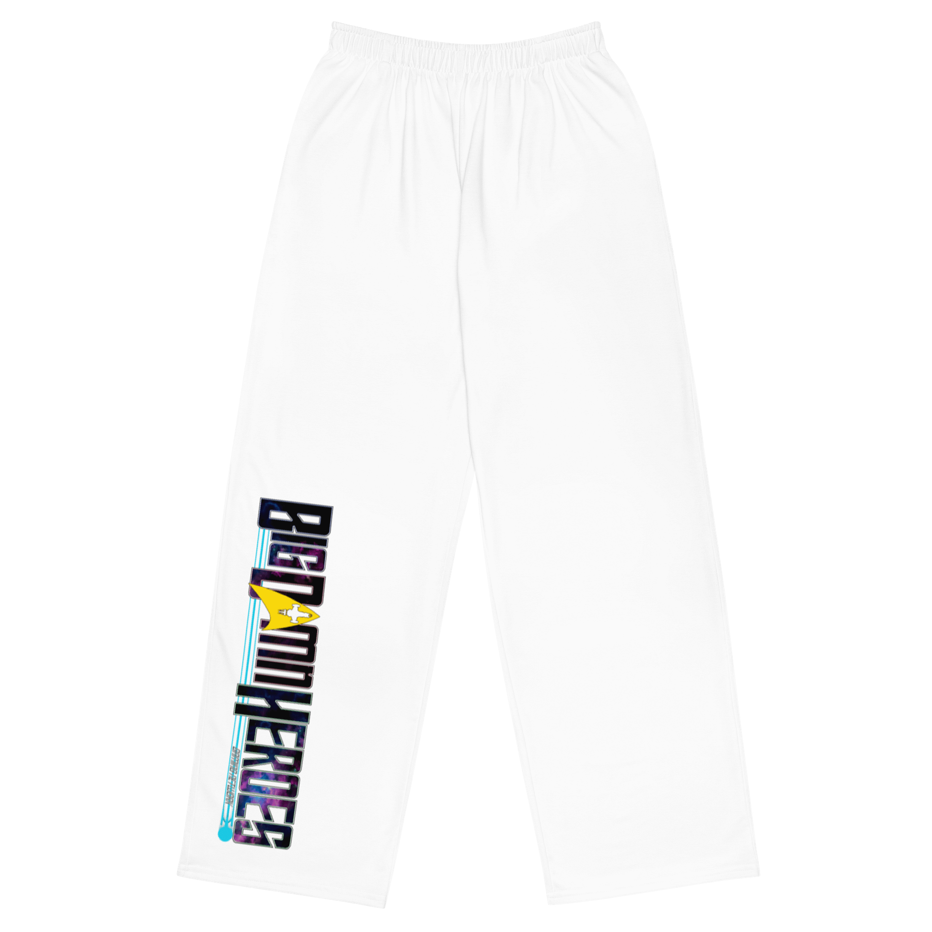 BDHGN Unisex Wide-Leg Pants (White) product image (1)