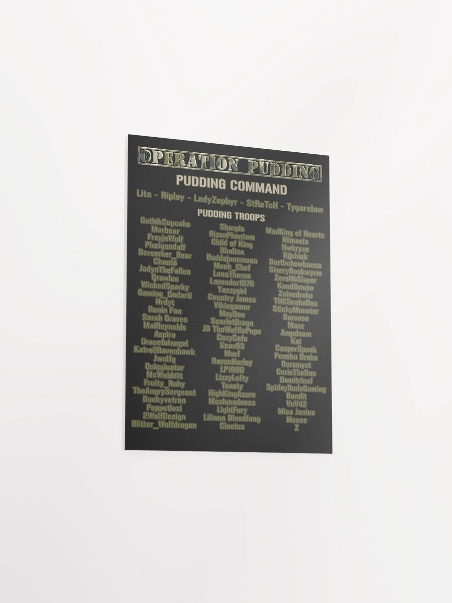 Operation Pudding Roster - Poster product image (21)