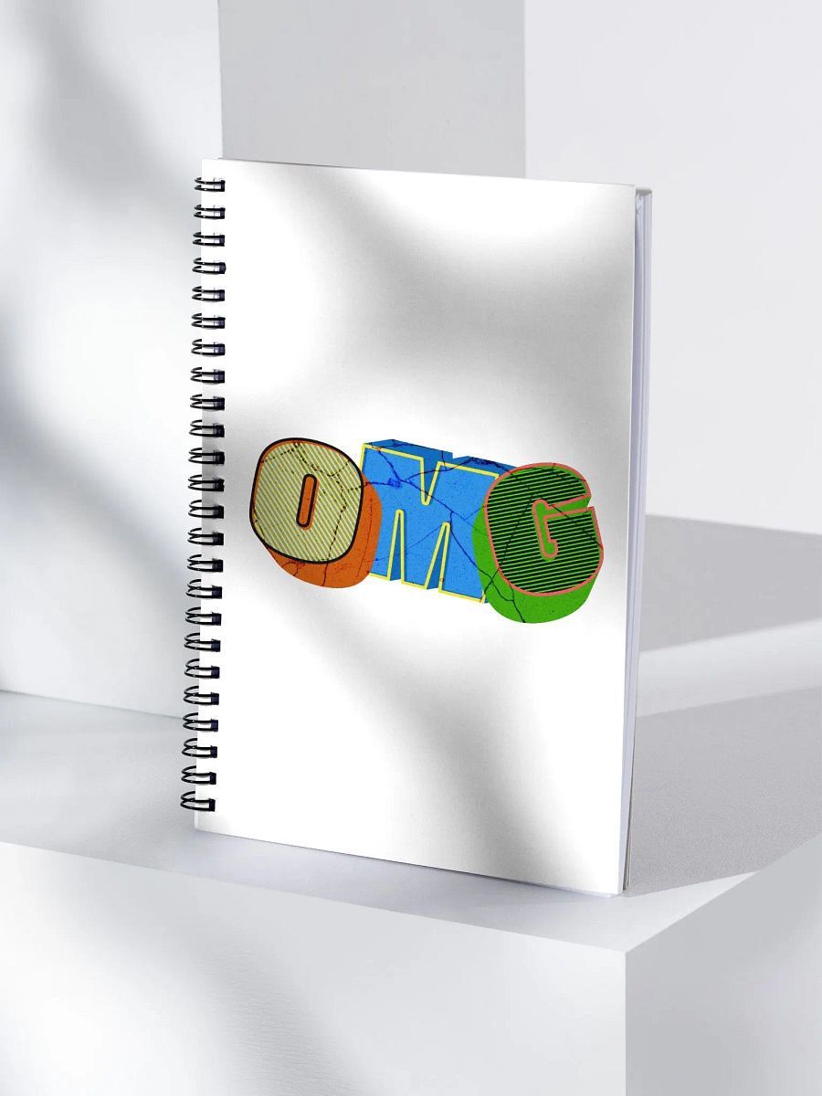 OMG Stylized Spiral Notebook product image (3)