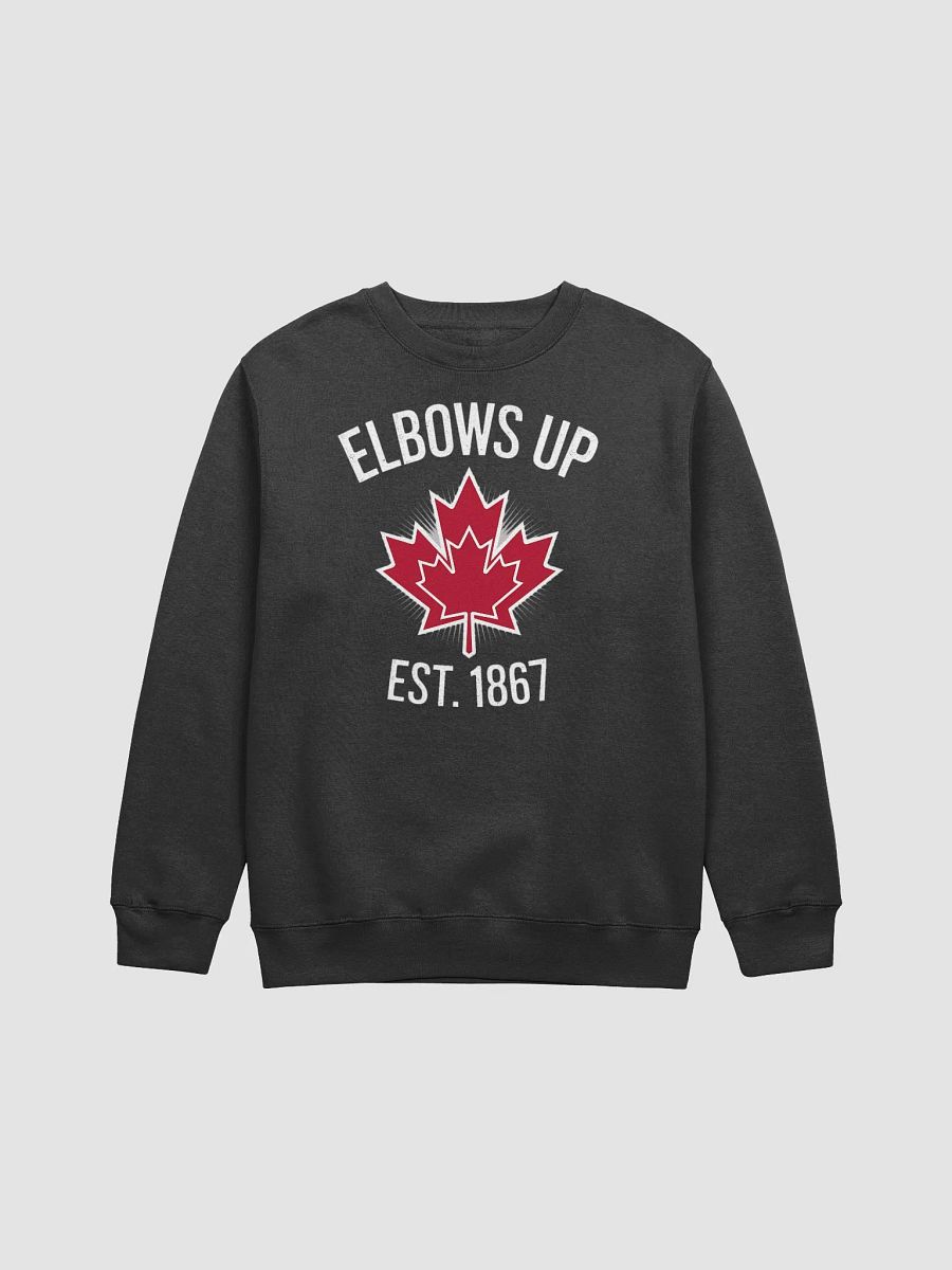 Elbows Up Canada Est. 1867 Premium Crewneck Sweatshirt – Proud Canadian product image (1)