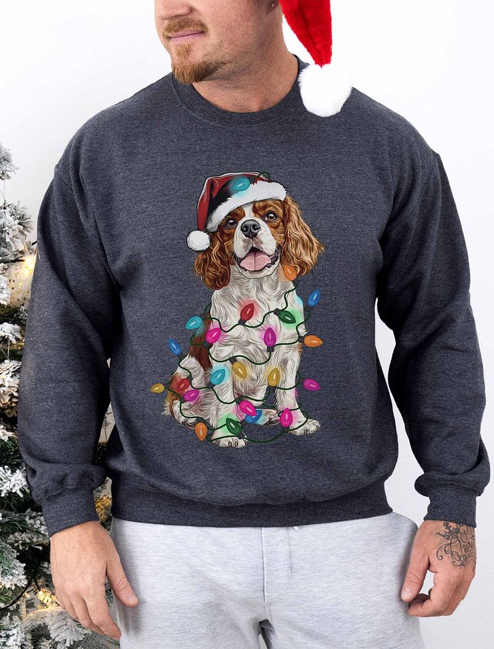 Funny Cavalier King Charles Spaniel(Blenheim 2) Christmas Sweatshirt product image (1)