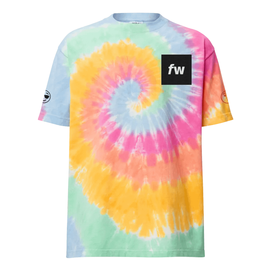 FW Street Logo Oversized Tie-Dye Tee product image (1)
