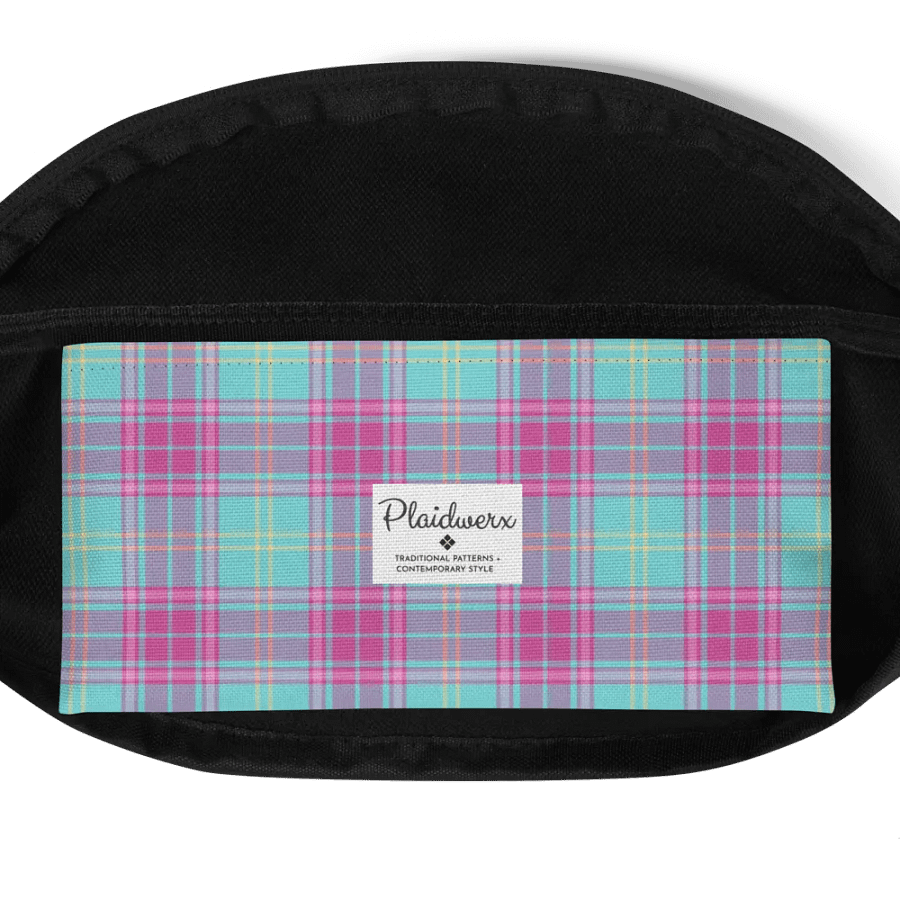 Hot Pink and Aqua Plaid Fanny Pack product image (6)