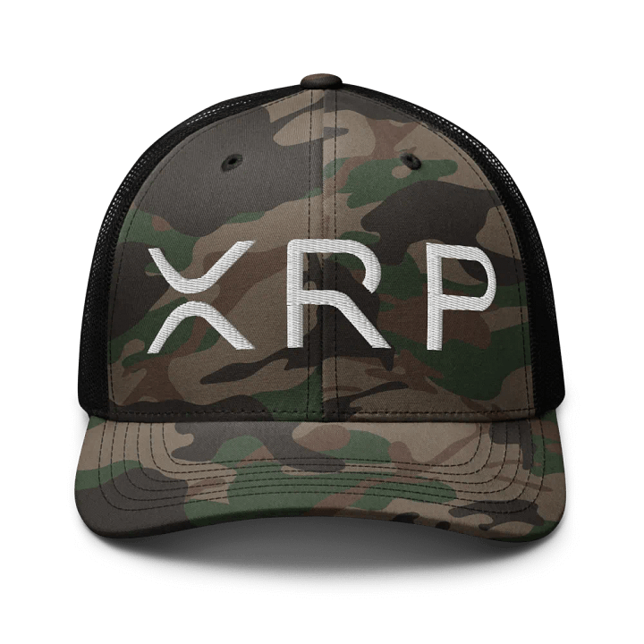 XRP Logo Embroidered Camo Hat product image (1)
