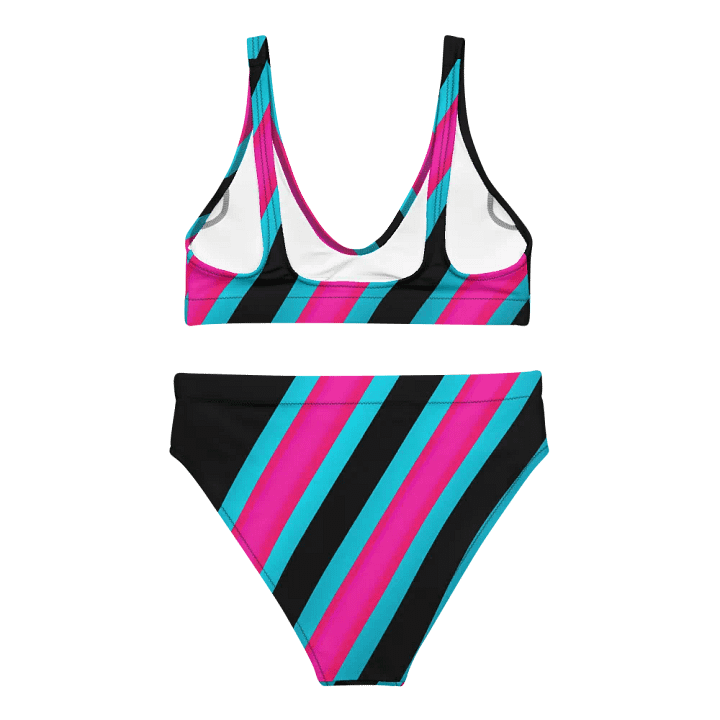 Cyber Pink Surf Stripe Bikini product image (2)