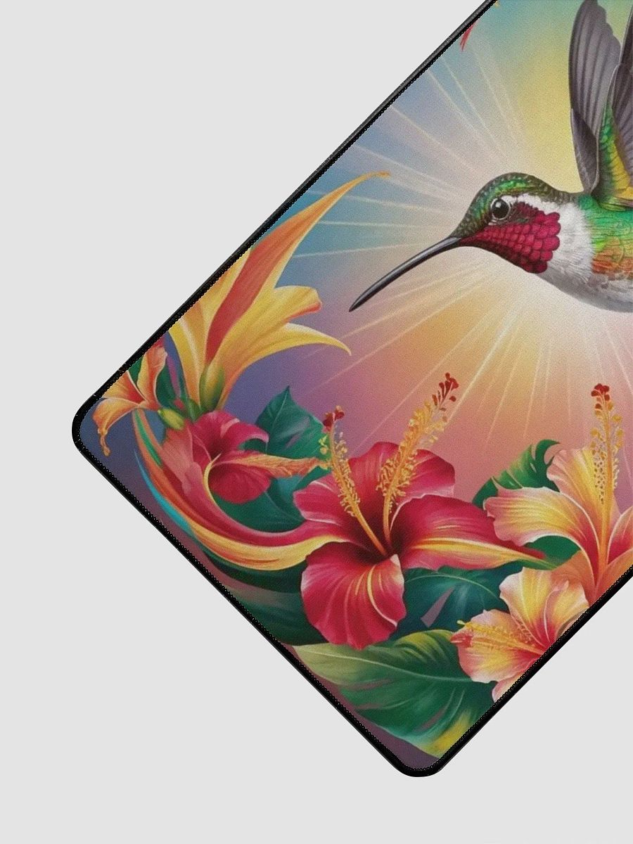 Radiant Hummingbird Desk Mat product image (3)