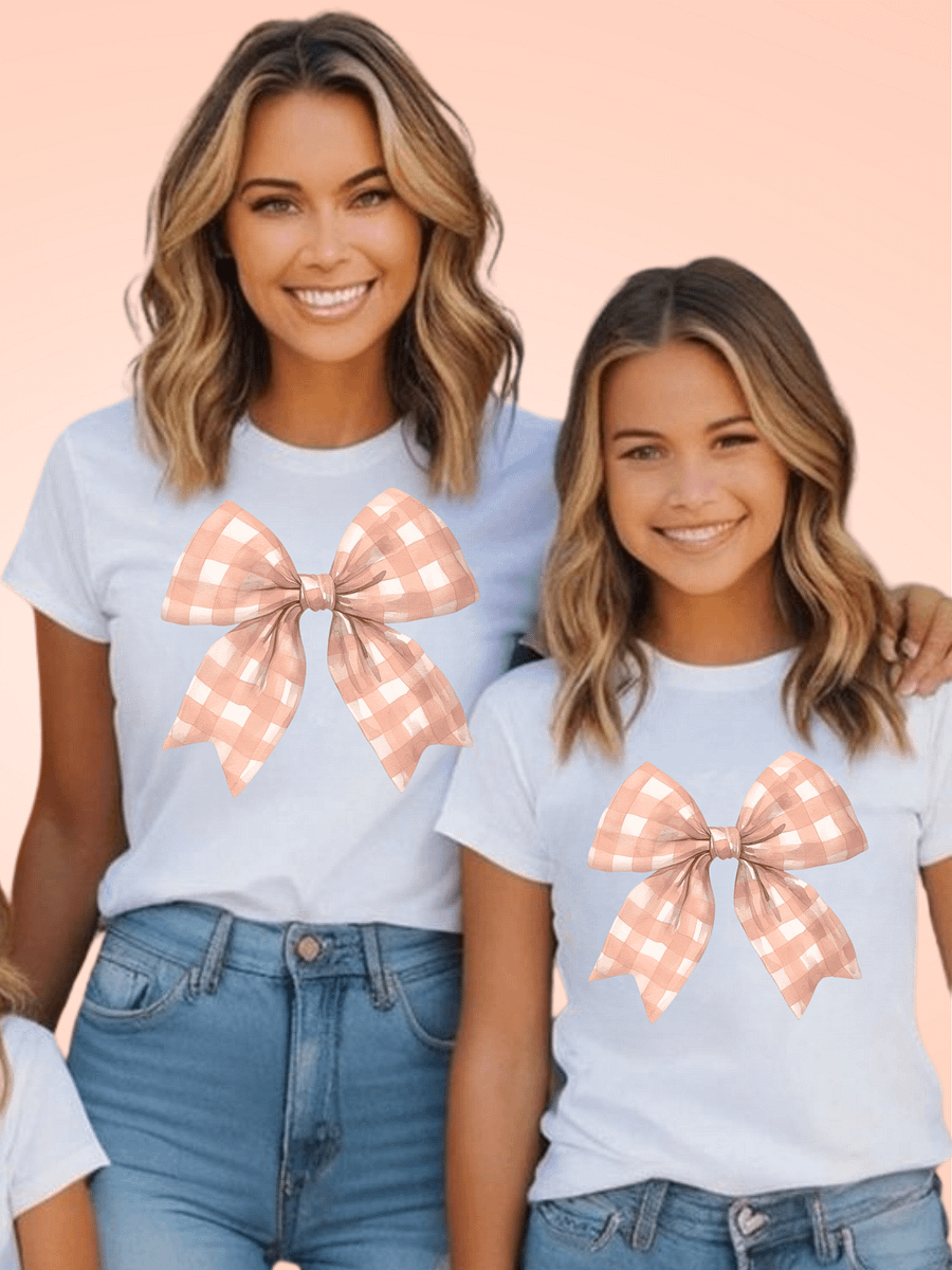 Checkered Bow T-Shirt product image (1)