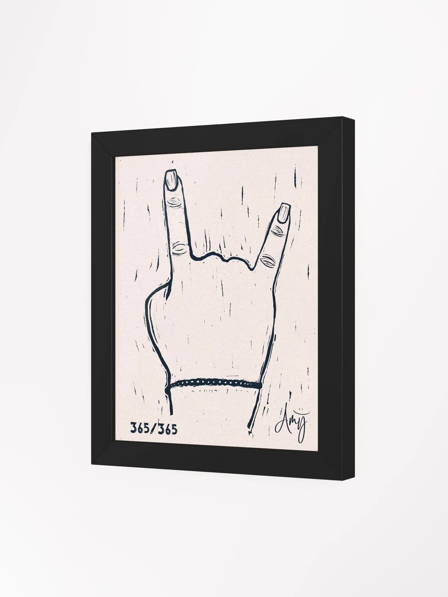 Linocut Rock On Art product image (19)