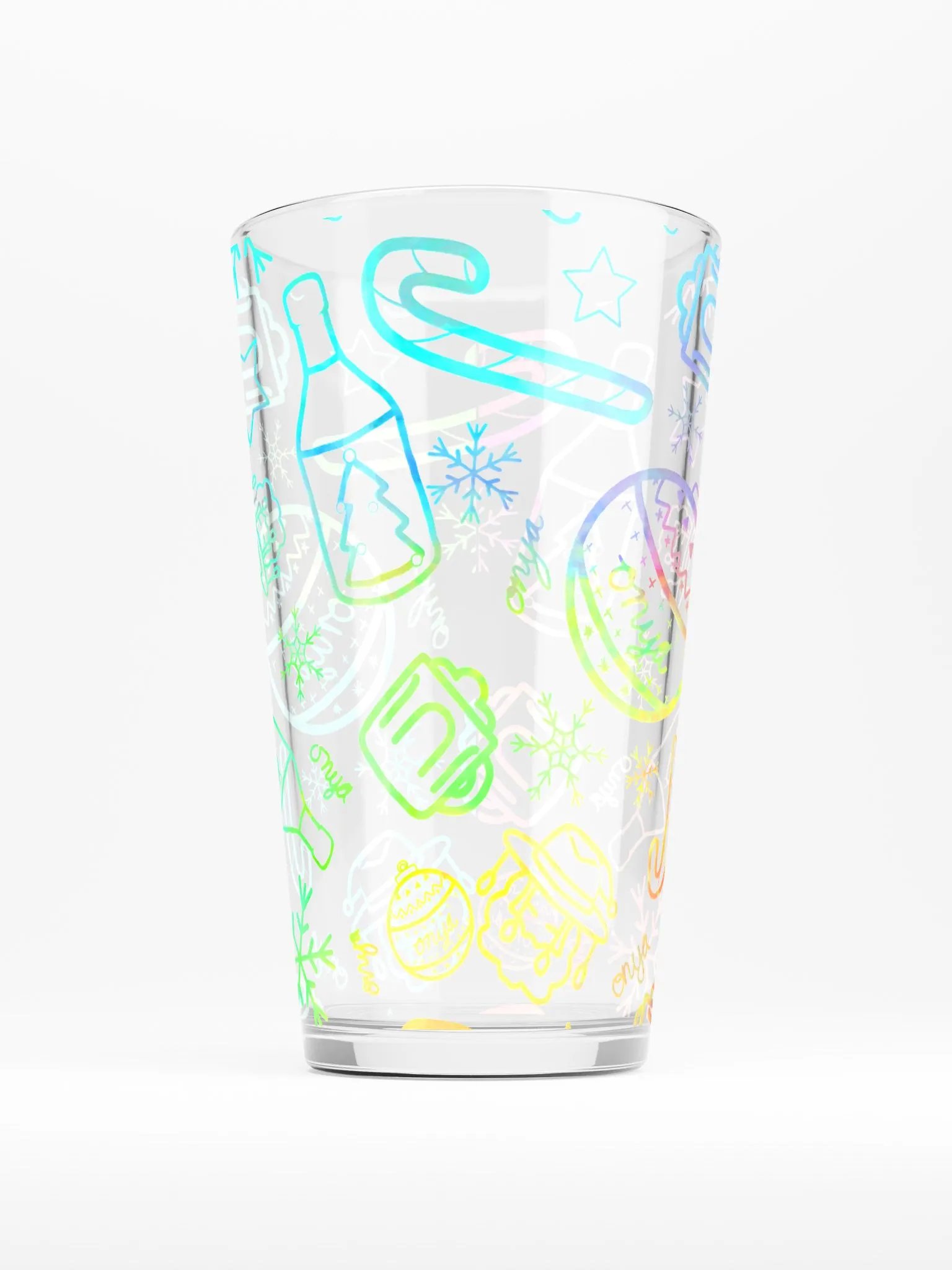 Limited Edition Christmas Rainbow Pint Glass product image (1)