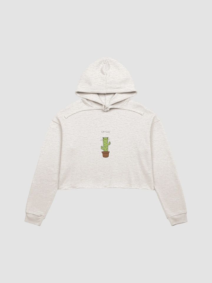 Catcus Cartoon Crop Hoodie product image (2)