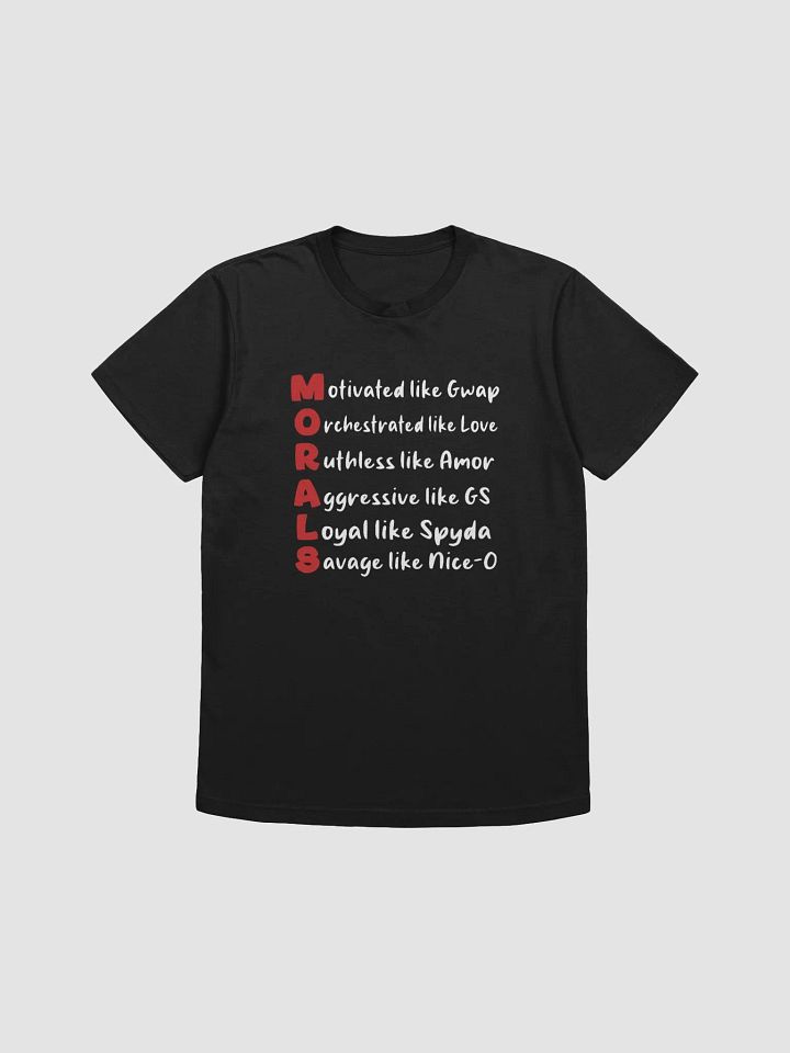 MORALS Black T-shirt product image (1)