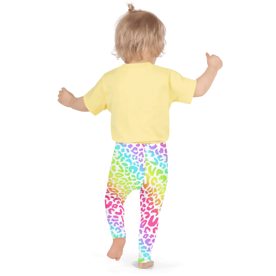 Super Fun Leggings for Girls with stripes, Wild Leopard Collection product image (3)