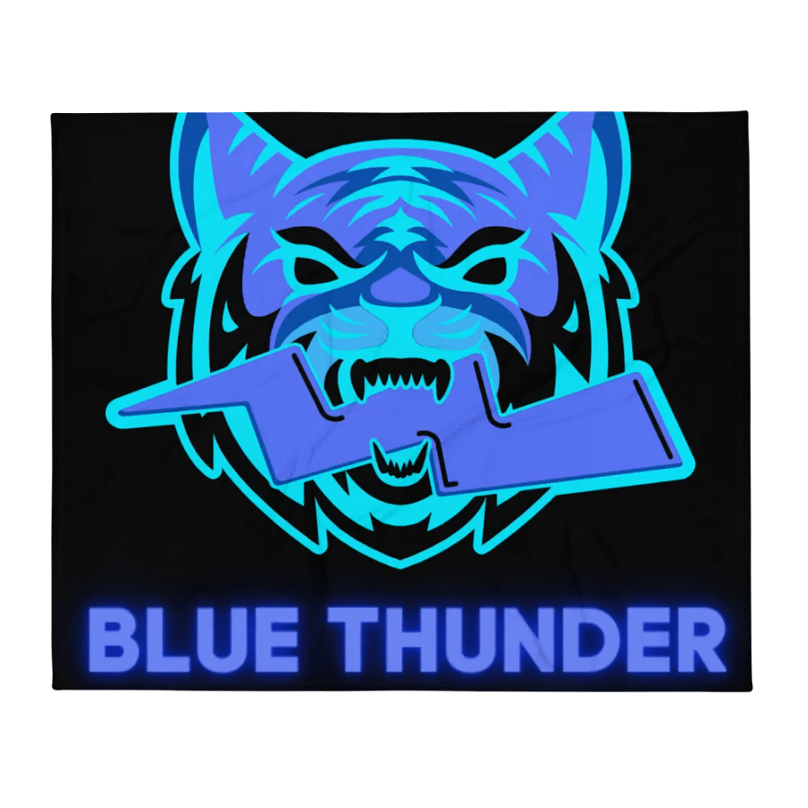 Blue Thunder Throw Blanket product image (1)