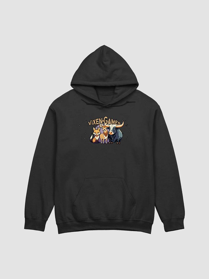 Hoodie with Cute Vixen Stag and Bull Vixen Games design product image (8)