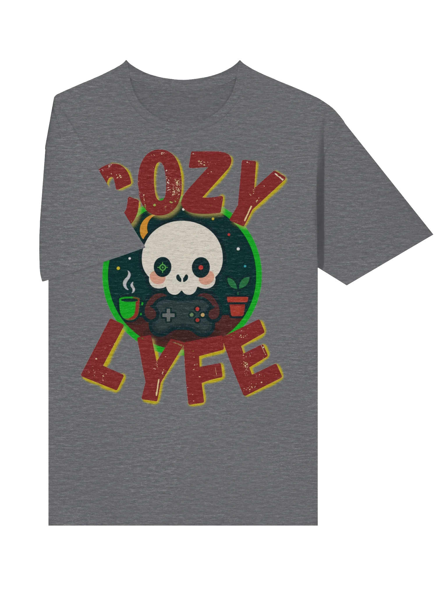 Cozy Gaming Skull T-Shirt product image (18)