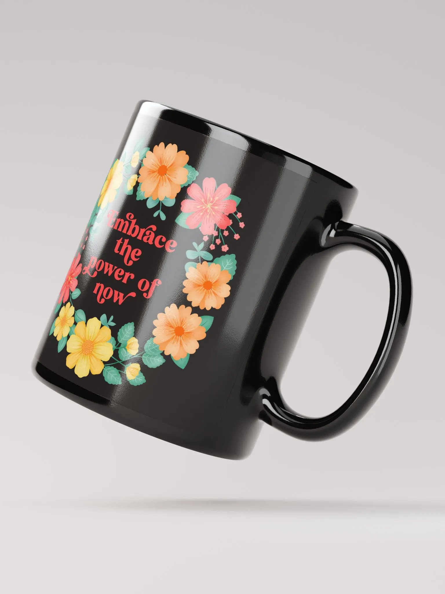 Embrace the power of now - Black Mug product image (4)