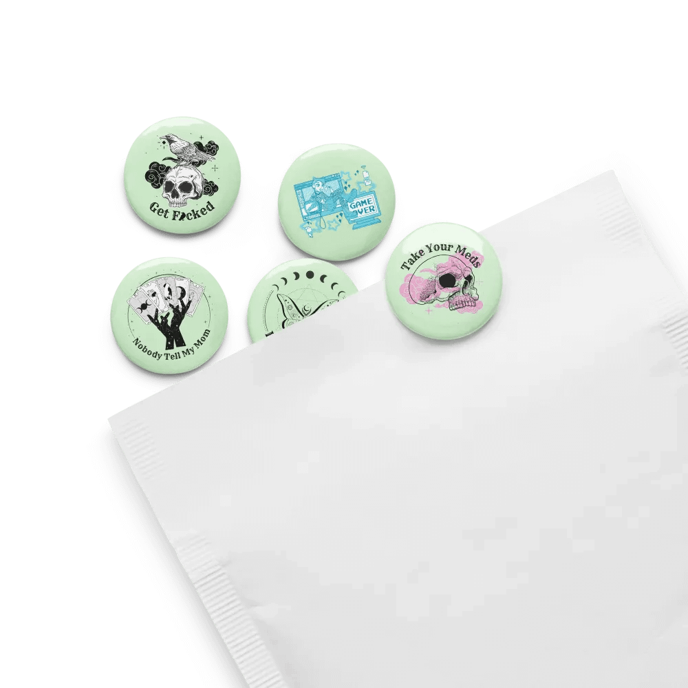 Pin Set of 5 (Green Background) product image (13)