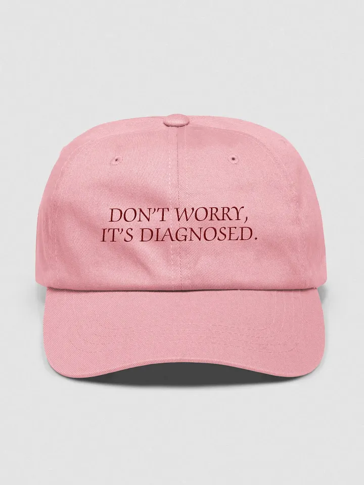 DW, IT'S DIAGNOSED. (burgundy thread) classic dad hat product image (17)