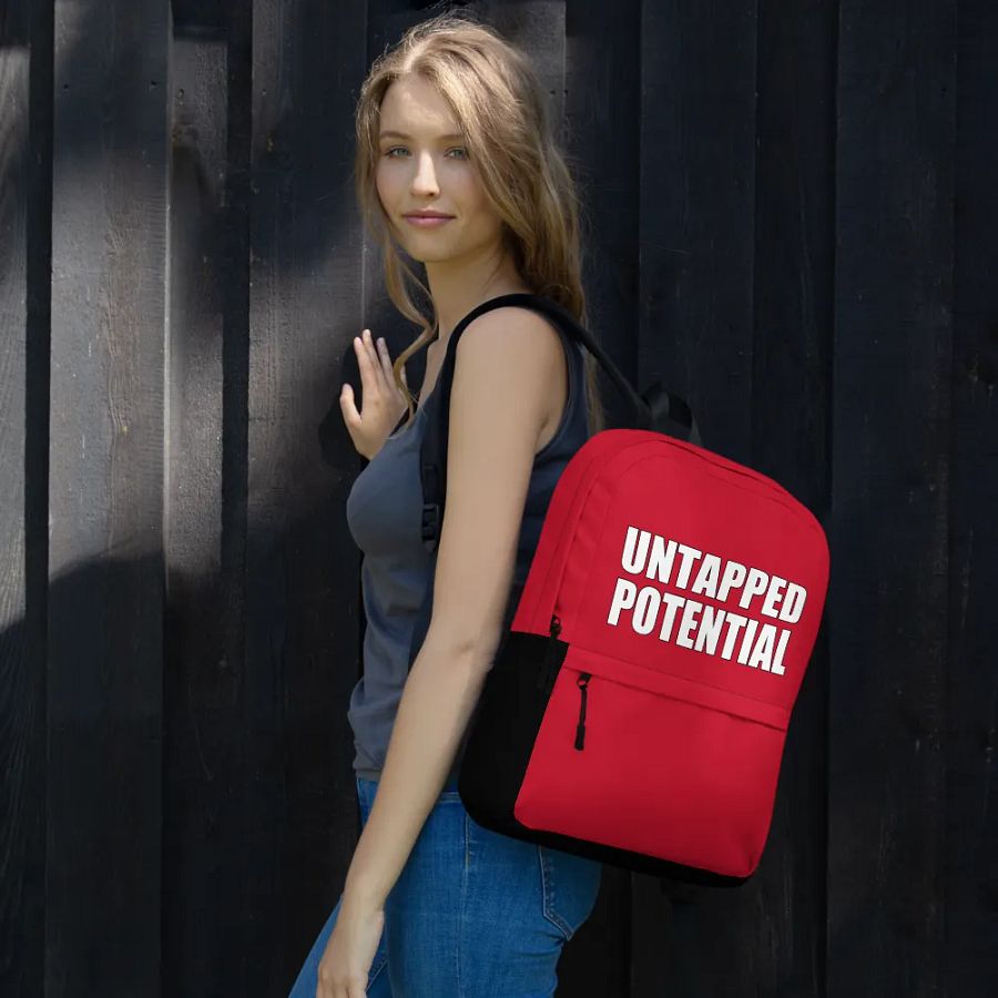 Untapped Potential Red Large Print Back Pack product image (10)