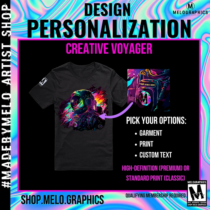Creative Service: Design Personalization - Creative Voyager | #MadeByMELO product image (1)