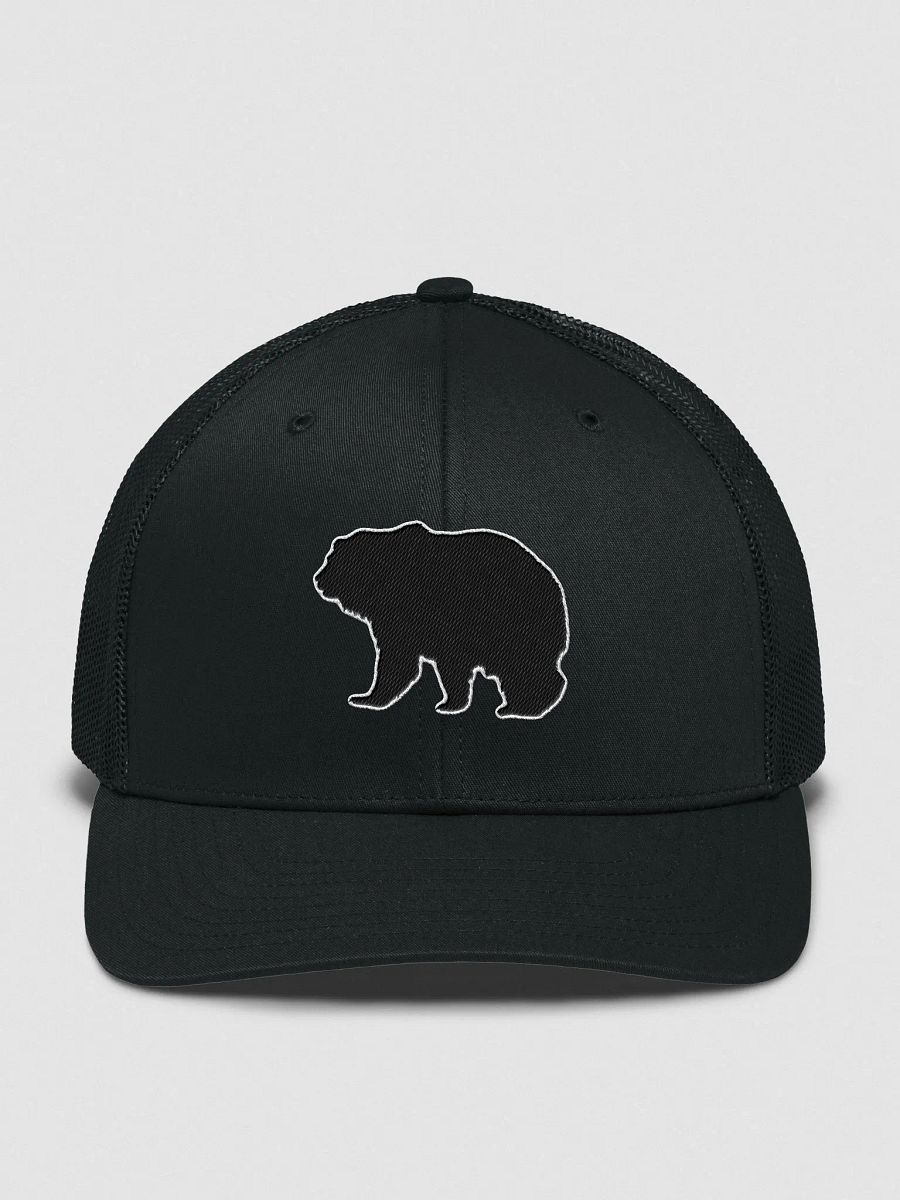 Blacked Out Grizzy Bear Snapback Limited Edition Logo Trucker product image (1)