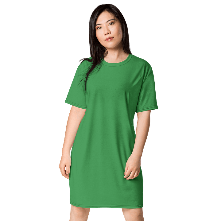 Oversized T-Shirt Dress - Elegant Chateau Green, Sizes 2XS-6XL product image (1)