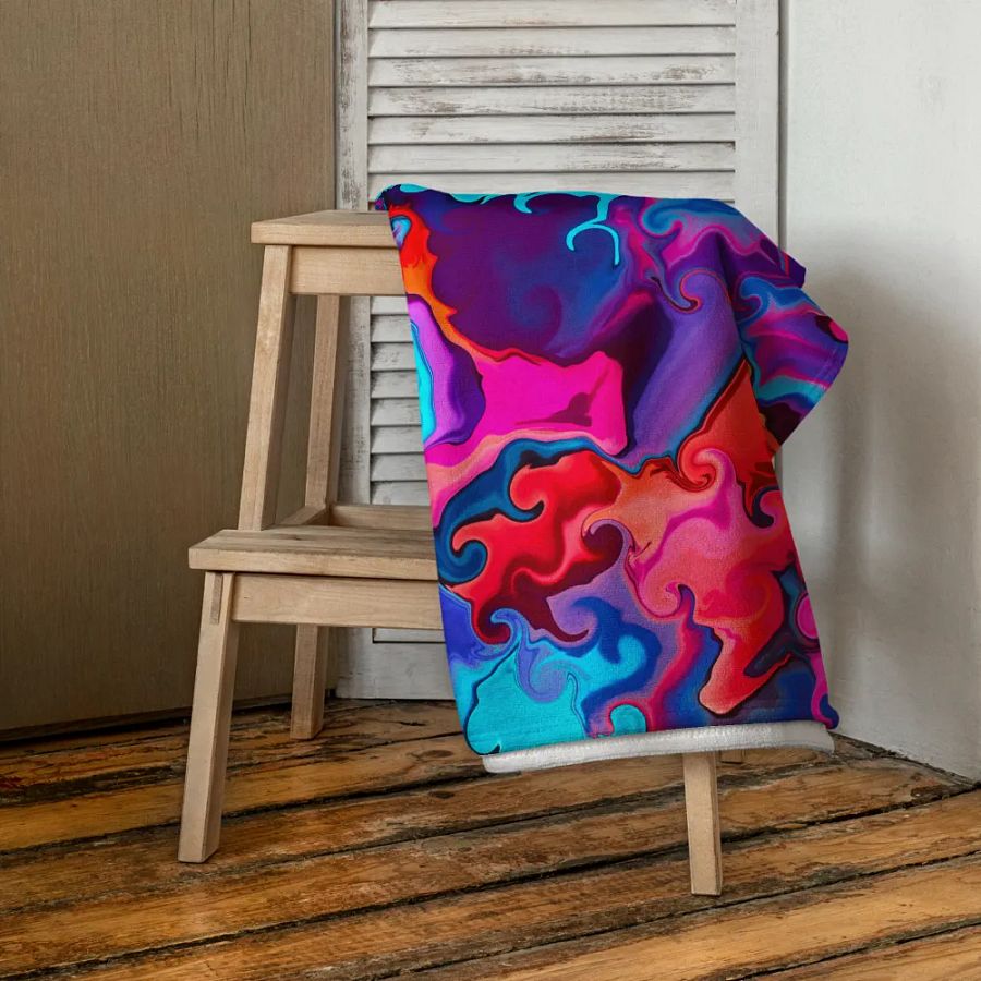 Multicoloured Abstract Art Towel product image (4)