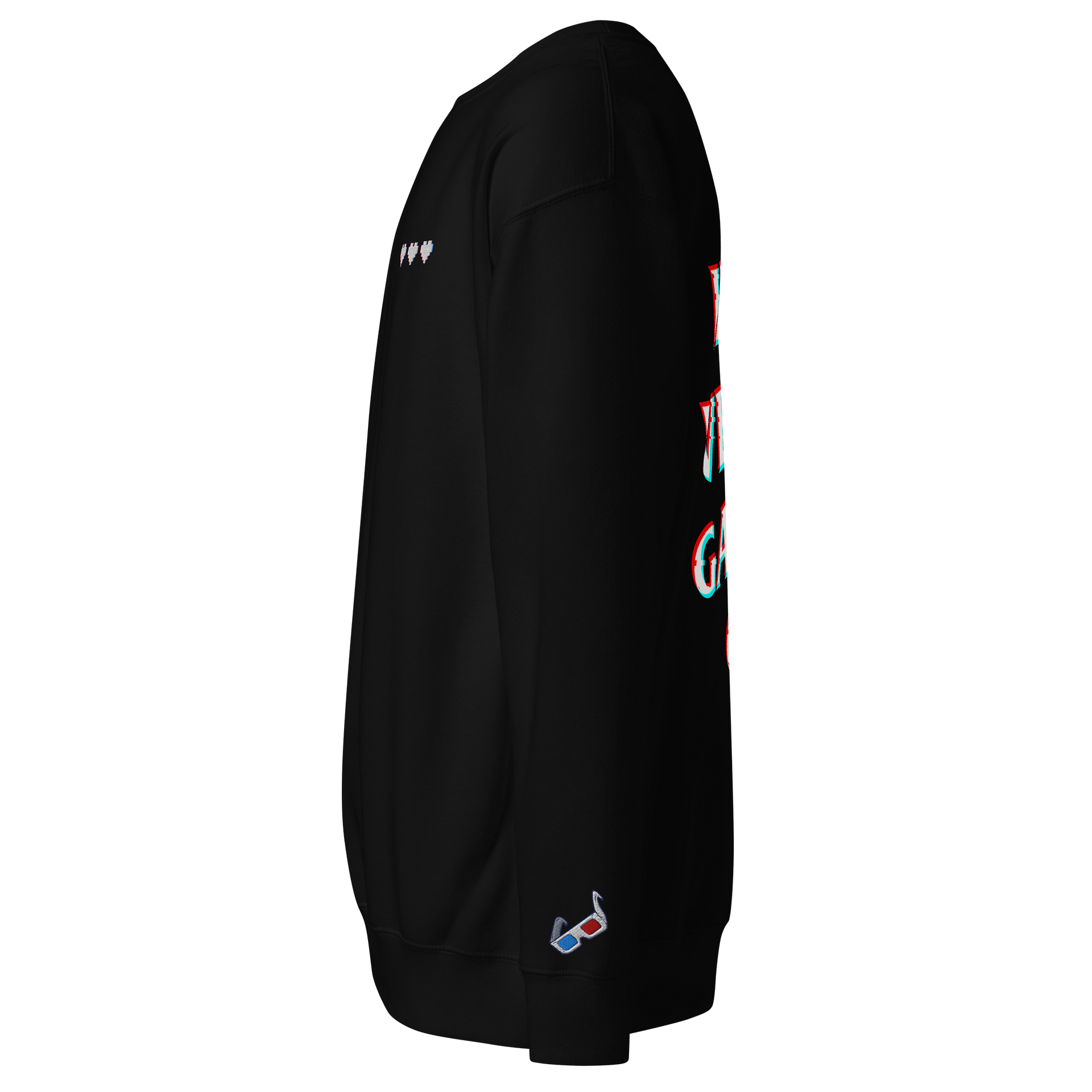 Introverted Gamer Club "anaglyph'd" sweatshirt product image (2)