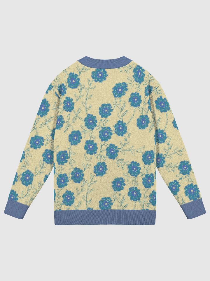 Blue Flowers on Yellow Cardigan product image (6)