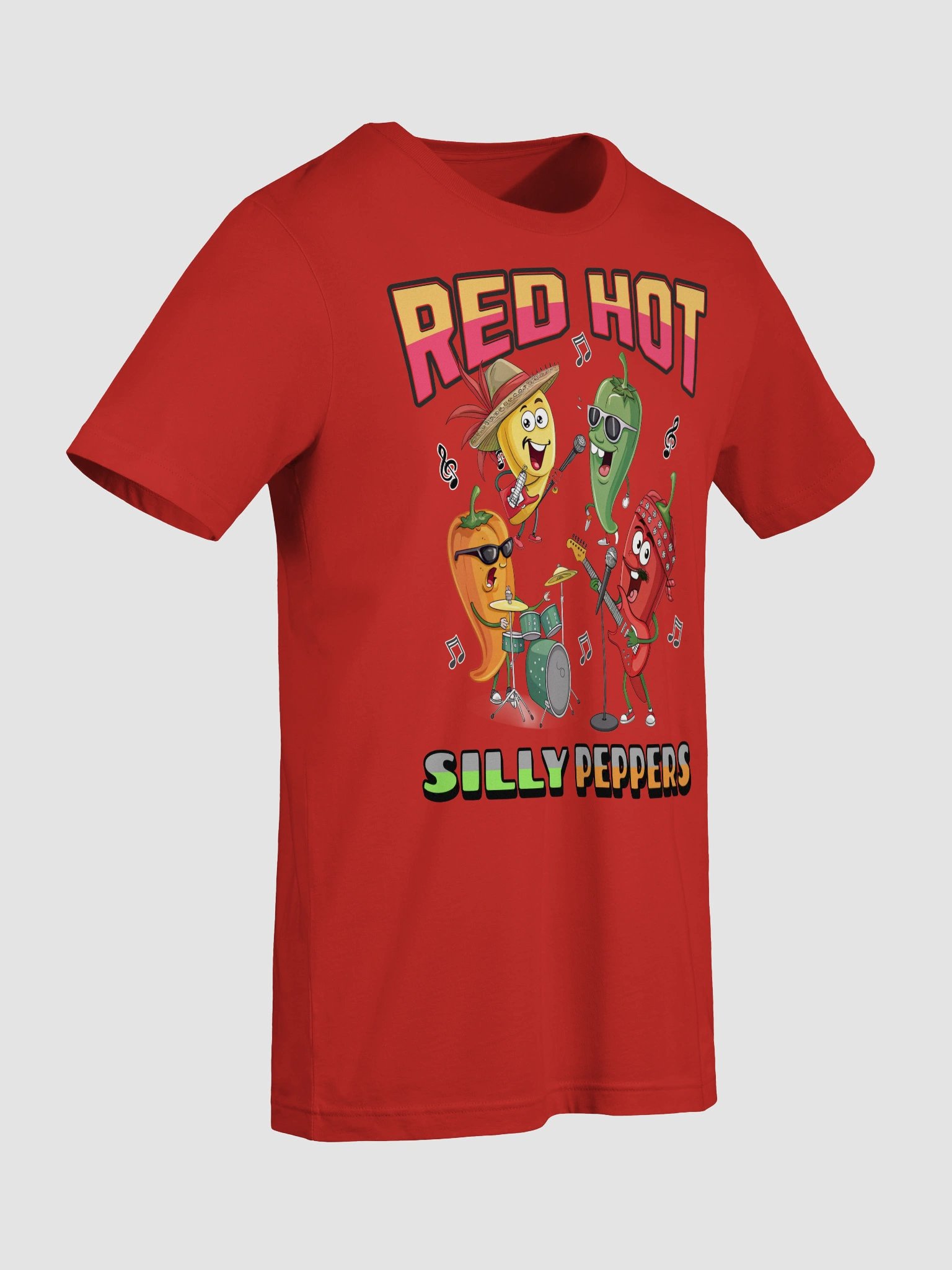 Red Hot Silly Peppers Band T-Shirt product image (3)
