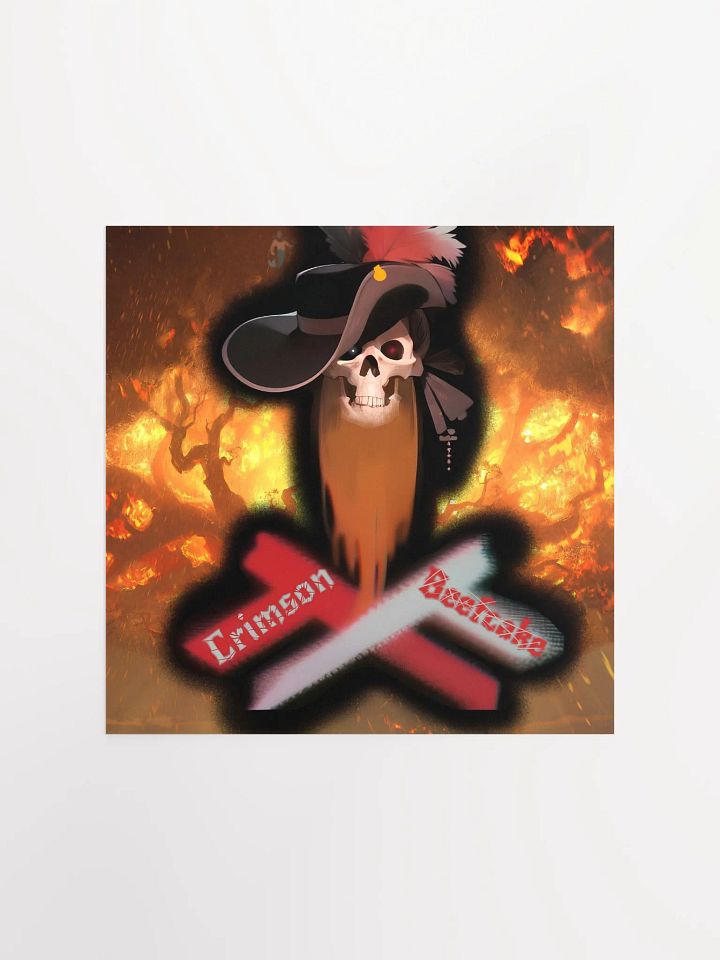 CrimsonBeefPoster (Unframed Squares) product image (1)