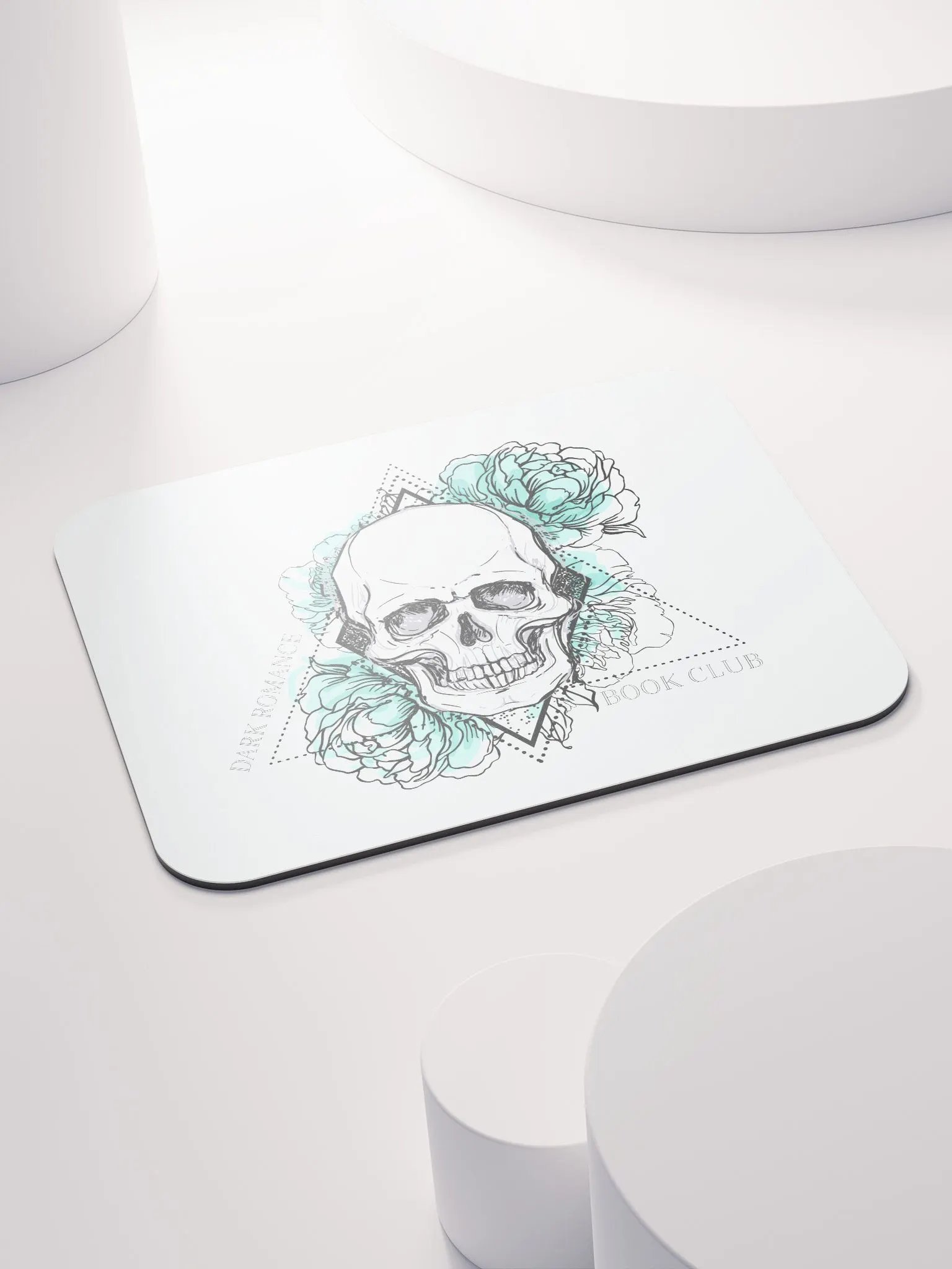 Dark Romance Floral Skull Mousepad product image (4)