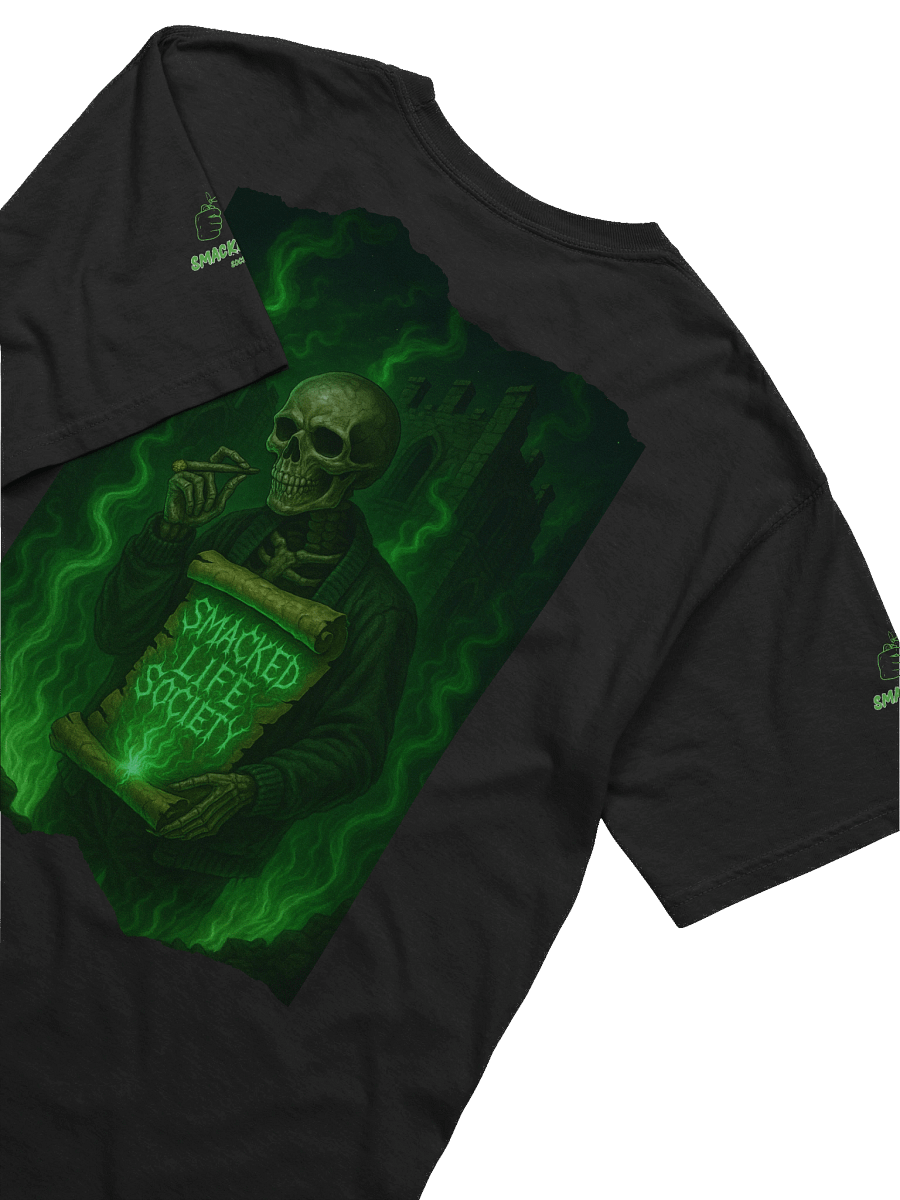 Forever Smacked – Green Flame Skeleton Unisex T-Shirt product image (22)