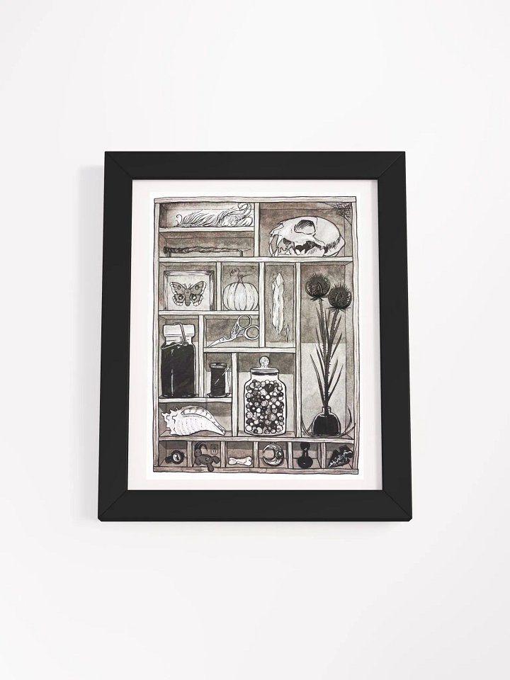 Cabinet of Curiosities Framed Art Print product image (1)