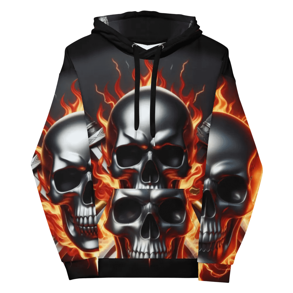Skull Fury - Unisex Skull Hoodie #23 product image (12)
