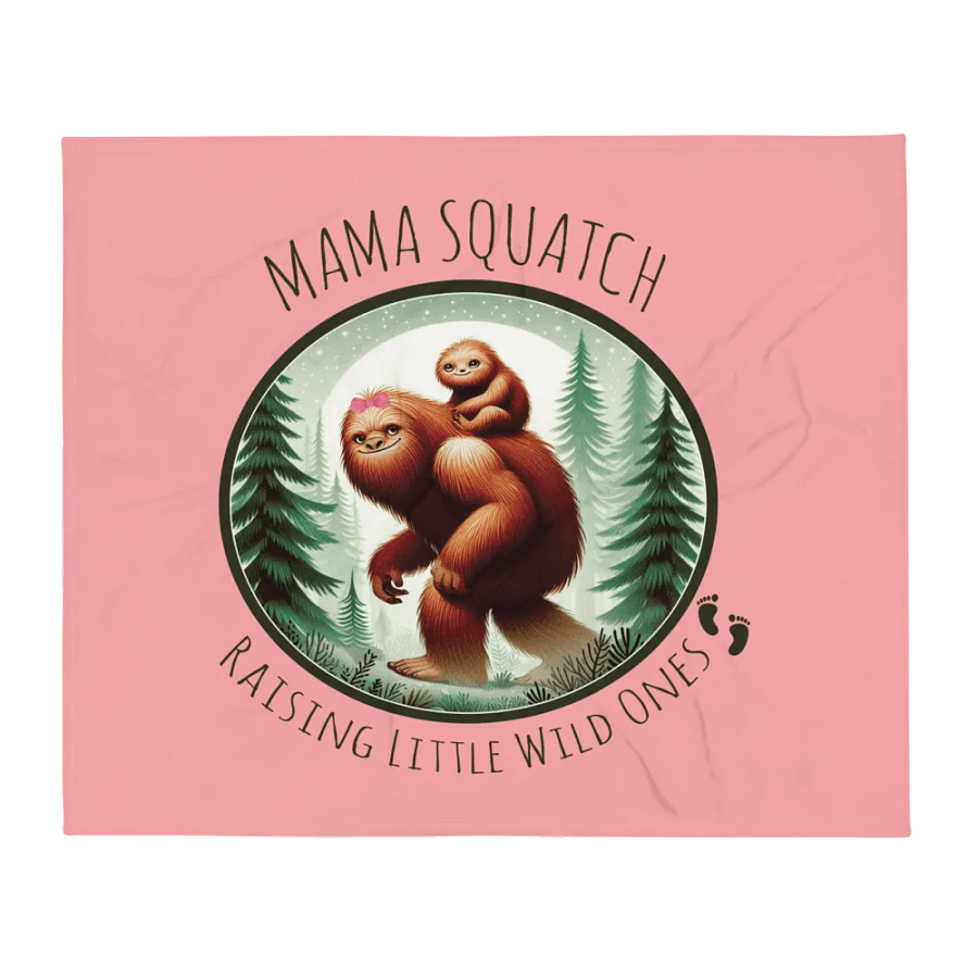 MAMA SQUATCH FLEECE BLANKET product image (1)