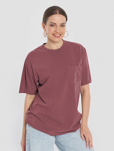 Photo showing Unisex Garment-Dyed Pocket T-Shirt