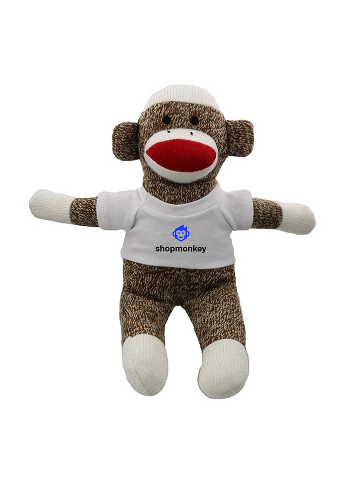 Chelsea Teddy Bear™️ Sock Monkey - 11.5" Plush product image (1)