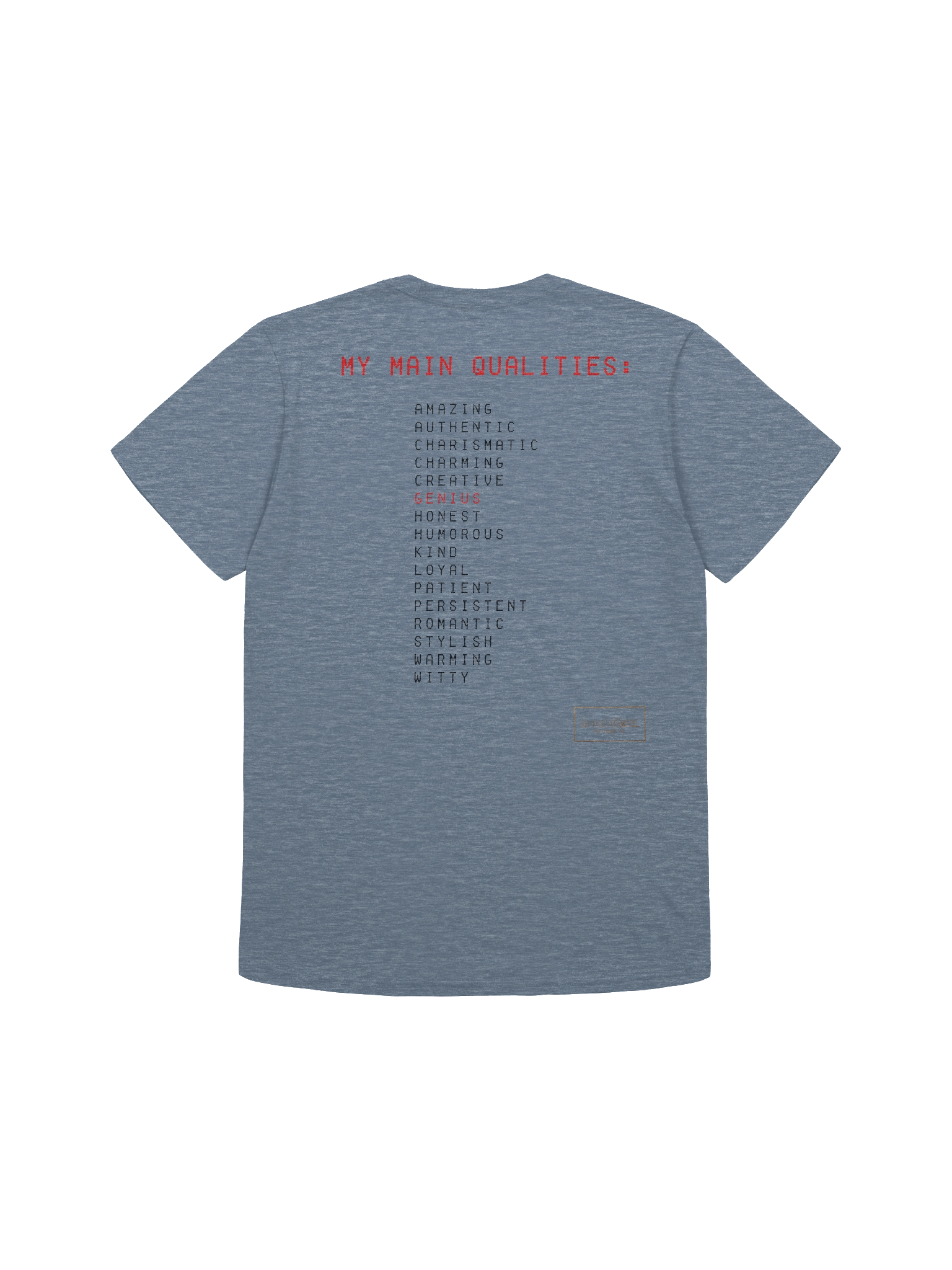 My Main Qualities - T-shirt product image (15)